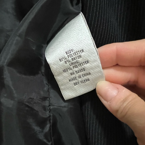 Jones NY suit blazer jacket 12 pinstripes black - Picture 5 of 9
